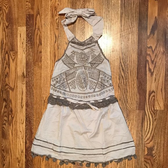 Ryu Dresses & Skirts - NEW Ryu Tan & Brown Boho Halter Dress